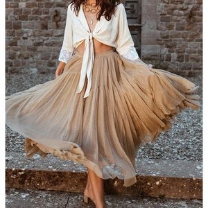 Grace Tulle Maxi Skirt